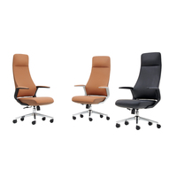 Chaise de bureau exécutive moderne en PU, pivotante, réglable en hauteur, pour la maison, le bureau, l'hôpital, l'école, l'hôtel, usage commercial, OEM/ODM