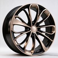 Jantes en alliage d'aluminium forgé à 10 branches, peintes en noir DG, 19-23 pouces, certifiées ECE R124, PCD personnalisé pour berlines électriques de luxe