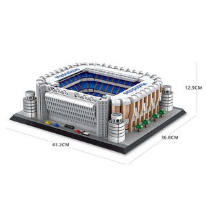 7215 España <span class=keywords><strong>Madrid</strong></span> Nuevo <span class=keywords><strong>Estadio</strong></span> Chamartin Modelo de Construcción Modular Edificio Emblemático Pequeñas Partículas Juguete Infantil Regalo 3471 piezas - Product Image 6