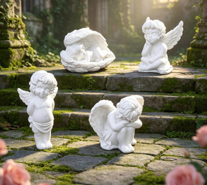 Figurine de Fée 3D en Résine, Poupée Ange Blanche Classique, Petite Sculpture de Chérubin, Cadeau Commémoratif, Ornement Religieux, Jouet pour Enfant en Gros - Product Image 5