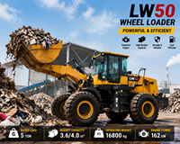 LW50 Radlader 162KW 15 Tonnen 17 Tonnen Frontlader mit Hoher Ausbrechkraft für Steinbruch-Bergbau und Gesteinslager-Verladearbeiten
