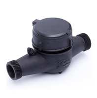 ISO 4064 Classe B Compteur d'eau multijet à roue à palettes en plastique IP68 Protection OEM personnalisable