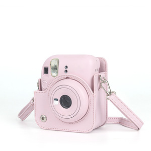 Pour Fujifilm <span class=keywords><strong>Instax</strong></span> <span class=keywords><strong>Mini</strong></span> 12 impression personnalisée étui de rangement en polyuréthane mignon bandoulière caméra sac couverture pour transport numérique - Product Image 6