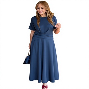 Ropa de Mujer al por Mayor, Elegante, con Estampado Abstracto, de Longitud Media, Cómoda para Uso Diario, Silueta Relajada, Colección Vacaciones - Product Image 1