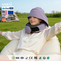 Maßgefertigtes OEM/ODM U-förmiges Memory-Schaum Reisekissen mit Kapuze, Tragbar, Leichtgewichtig, Ungiftig, mit Individuellem Logo und Verpackung, Nackenkissen für