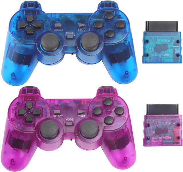 Doueuain Wireless Controller for 2.4G Dual Vibration Gamepad Joystick Compatible for Play 2, P2 Game Remote