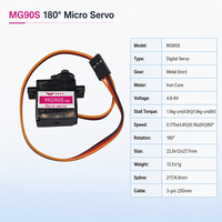 MG90S Metal Gear Digital Servo 1.9kg 180 Degree 9g Micro Steering Motor for RC Car Airplane Helicopter Robot Servo OEM