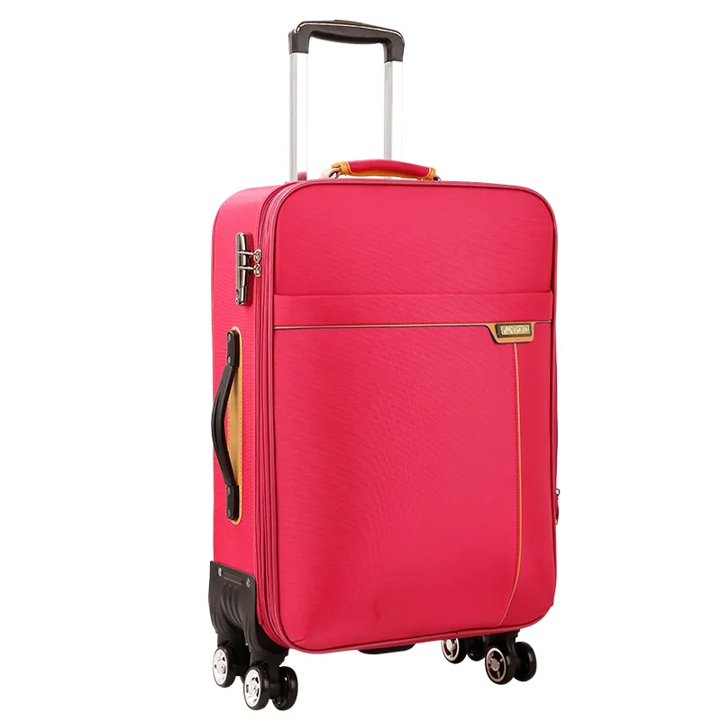 Moda ucuz hafif arabası bagaj kumaşı çanta seyahat yumuşak bavul