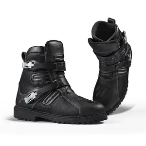 DUHAN Sport Style Harts ohle Moto Reises tiefel Leder Motorrads tiefel Motorrad reit schuhe für Fahrer