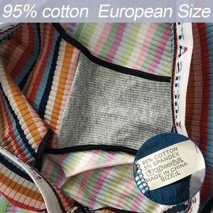 Ventes en gros de culottes en coton côtelé rayées pour femmes, jolies culottes pour jeunes filles, bikinis taille basse, grandes tailles, adolescents, sous-vêtements élégants - Product Image 3