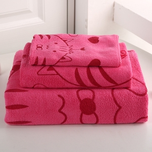 Ensemble de serviettes pour enfants Hot Luxury Hotel Thick Soft Blanket Drap de <span class=keywords><strong>lit</strong></span> Extra Large <span class=keywords><strong>Serviette</strong></span> de bain Ensemble de 3 pièces - Product Image 2