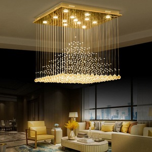 Candelabro LED de cristal K9 de lujo, accesorio de decoración interior de diseño europeo, Hotel, Villa, sala de estar - Product Image 6
