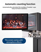 Nouvelle machine de scellage de canettes entièrement automatique à induction électrique 220V pour jus, café, boissons gazeuses et bières, idéale pour les commerces