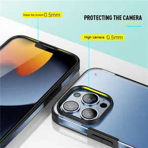 Geili Para Iphone 14 Pro Matte Case Pc Tpu Capa de telefone premium à prova de choque para Iphone 14 Pro Max Capa traseira