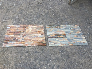 Tự nhiên gỉ Slate tường tấm truyền thống phong cách bên ngoài văn hóa đá Veneer đá vôi cao antacid vuông chia Nấm - Product Image 4