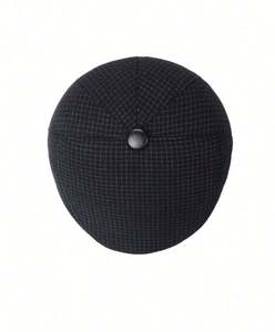 Boinas a cuadros de invierno al por mayor para hombres de mediana edad y mayores, gorros cálidos para exteriores con protección para las orejas, sombrero de newsboy para ancianos. - Product Image 3