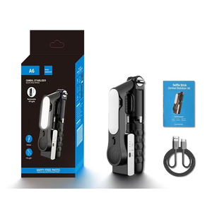 A6ハンドヘルドミニスマート撮影ジンバルカメラスタビライザー360ワイヤレスリモコン自撮り棒三脚スムーズ5Sライブモーション - Product Image 1