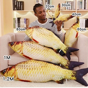 Juguete de Gato con Forma de Pez, Aroma a Menta, Algodón PP, Peluche Ultrasuave, Almohada para Niños, Venta al Por Mayor para Fabricantes - Product Image 3