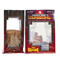 Kit de jouets en plastique laminé, personnalisés, inodore, pochette debout, pour Garage, emballage à fond carré avec fenêtre transparente