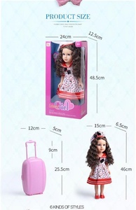 Muñeca americana de 18 pulgadas <span class=keywords><strong>para</strong></span> niñas, juguete realista de cuerpo reborn, bonito vestido, OEM - Product Image 4
