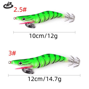 5Pcs Fishing Lure luminoso Squid Jig Hook gamberetti in legno esche da <span class=keywords><strong>pesca</strong></span> <span class=keywords><strong>artificiali</strong></span> polpo <span class=keywords><strong>seppie</strong></span> gamberetti Hard Fishing Bait - Product Image 3