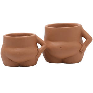 Pots à fleurs succulentes miniatures modernes et simples P281, pots à fleurs givrés, bureaux, jardins domestiques - Product Image 5