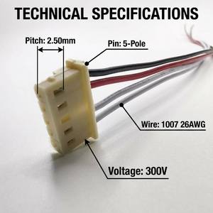 Oem Custom Molex Mini-Spox 2.50Mm Connector 2 3 4 5 6 7 8 Pin Draad Harnas 5264-04 5264-05 Assemblage Kabel Voor Batterij Led Licht - Product Image 2