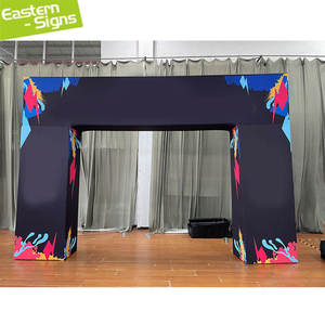 Offre Spéciale : Arche d'entrée en tissu tendu sur structure tubulaire en aluminium, <span class=keywords><strong>stand</strong></span> d'exposition portable pour événements et salons professionnels - Product Image 2