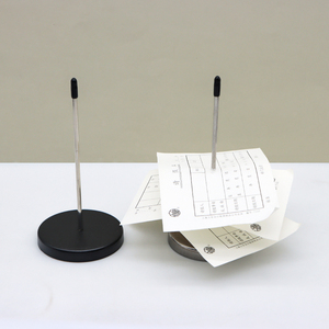 Support de reçus et de mémos pour restaurant et bureau, en acier inoxydable, avec broche à tickets et fourche à factures de bureau - Product Image 5
