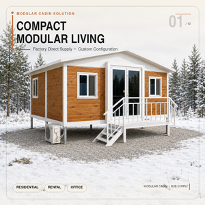 Casa Contenedor Modular Compacta de 20 Pies para Oficina, Diseño Moderno, Impermeable, Expandible, Solución Integral - Product Image 1
