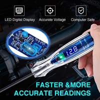Voltmètre numérique LED automobile, stylo testeur 3-72V DC, testeur électrique marin, outil de diagnostic de polarité de batterie, USB universel
