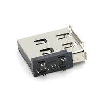 Conector Macho E-SATA de 7 Pines, Tipo DIP de Inserción Vertical a 90 Grados