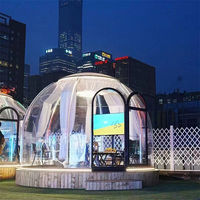 Dôme transparent en polycarbonate pour l'extérieur, maison bulle en PC, tente dôme étanche pour l'observation des étoiles, idéale pour les hôtels, resorts et glamping