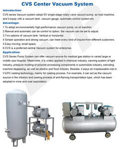 EVP-bomba de paleta rotativa CVS-100, tanque de sistema de vacío central de limpieza y bomba de vacío para hospital <span class=keywords><strong>dental</strong></span>, 200L - Product Image 3