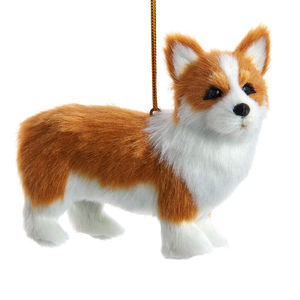 Set di Ornamenti Natalizi a Forma di Cucciolo in Pelliccia Sintetica, Adorabili Decorazioni Animali per la Stagione Festiva e la Casa - Product Image 2