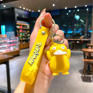 Porte-clés de voiture en caoutchouc mignon de dessin animé Pokémon <span class=keywords><strong>Pikachu</strong></span> Digimon, pendentif de sac, petit cadeau du fabricant - Product Image 6