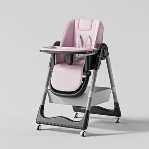 Chaise de repas pliable et réglable en plastique pour enfants, idéale pour la maison et l'école, pour les bébés et les jeunes enfants en croissance - Product Image 6
