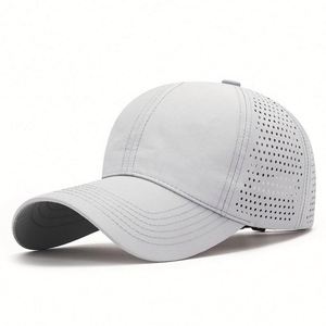 Oem Manufacturer Logo Men 6 Panel Laser Cut Hole Waterproof <b>Baseball</b> <b>Cap</b> Dad Gorras Outdoor Quick Dry <b>Baseball</b> <b>Cap</b> - Product Image 1