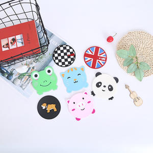 OEM Cute Animal Cartoon Creative Anti slip PVC <b>Silicone</b> Rubber Cup <b>coaster</b> - Product Image 5