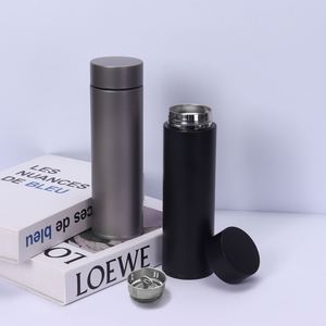 Titanium Plated Straight Vacuum Flask Insulated Water Bottle with <b>Tea</b> <b>Infuser</b> Business Gift Car Travel Mug <b>Tea</b> Steeping Flask - Product Image 1