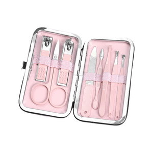 8 Piece Manicure <b>Pedicure</b> <b>Set</b> Stainless Steel Nail Cutter Kit with Travel Case for Men and Women - Product Image 6