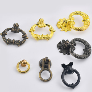 Chinese Style Zinc Alloy Drawer Ring Handle Round Single Hole Furniture Pull Durable Design - Product Image 4