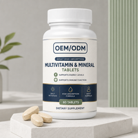 Comprimés multivitaminés et minéraux à haute absorption pour adultes – Soutien quotidien pour la nutrition, l'énergie et le système immunitaire