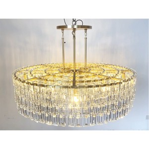 Copper <b>Modern</b> Art Restaurant Bar Kitchens Island Atmosphere Lamp Creative Irregular Strip Shaped Metal Chandelier <b>Ceiling</b> <b>Light</b> - Product Image 1