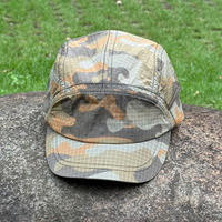 Sun Protect 5 Panel Camo Camp Cap Sport Running Camper Hat Ligero Montañismo al aire libre Camuflaje Sombrero táctico para senderismo