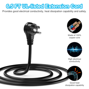 Protector contra sobretensiones Power Strip extensor de salida lateral múltiple con cable de extensión de 2 metros, <span class=keywords><strong>enchufe</strong></span> <span class=keywords><strong>plano</strong></span>, estación de carga USB de escritorio - Product Image 6