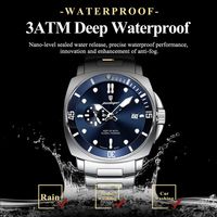 Montres pour hommes POEDAGAR 873, résistantes à l'eau, avec date, bracelet en acier inoxydable, style classique, calendrier, quartz, aiguilles lumineuses