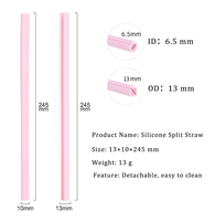 Pailles en silicone pliables et écologiques en gros avec étui et accessoires de nettoyage pour bar