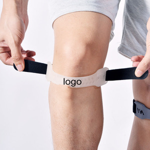 Sangle rotulienne réglable en PVC, attelle de compression articulaire pour le genou, idéale pour le basketball, le tennis, la randonnée, la course à pied, logo personnalisé OEM - Product Image 1