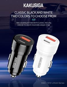 KAKUSIGA nouveau produit prix de gros PC ignifuge 60W double port charge rapide mini chargeur de voiture pour téléphone - Product Image 6